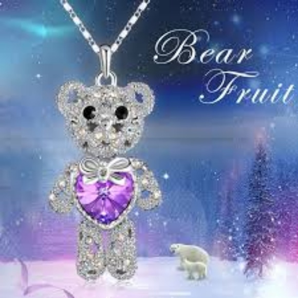 Crystals from Swarovski, Teddy Bear Necklace - Picture 2 of 8